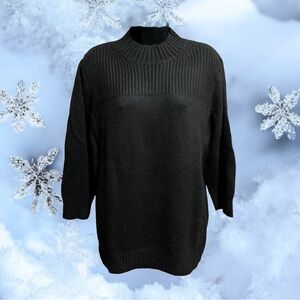 NWT Ricki’s Ladies Size XXL Black Acrylic/Angora Crewneck Sweater